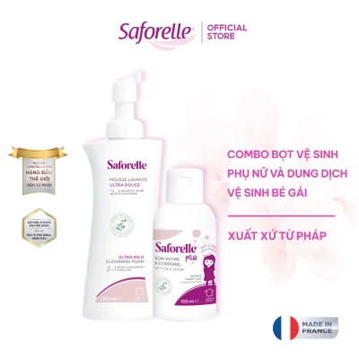 Saforelle Ultra Mild Feminine Hygiene Foam Set 250ml + Saforelle Miss Feminine Hygiene Solution 100ml