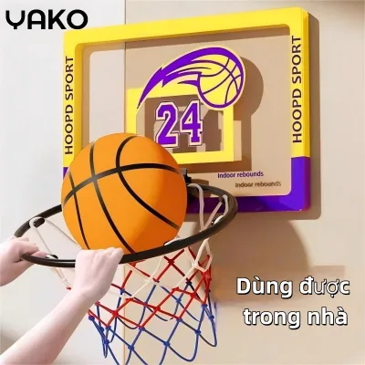 YAKO Đồ chơi bóng rổ, dễ gắn tường, phát triển thể chất, đồ chơi trẻ em năng động hoạt bát an toàn