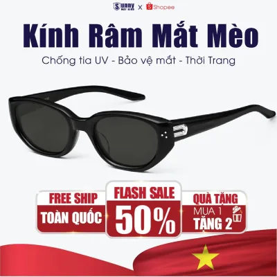 Kính Râm Mắt Mèo Chống Tia UV Phong Cách SUNNY MẮT KÍNH Phụ Kiện Thời Trang Nam Nữ Đi Học Đi Làm Đi Chơi