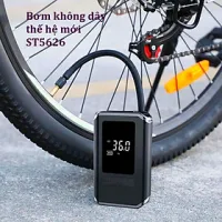 Máy Bơm Lốp Xe Máy Xe Đạp Không Dây Thế Hệ Mới 2025 150PSI LED Display Nhỏ Gọn Mạnh Mẽ Tự Động Ngắt Khi Đủ Hơi