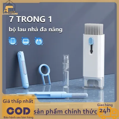 Bộ làm sạch máy tính xách tay, bộ làm sạch máy tính, dụng cụ làm sạch máy tính xách tay 7 trong 1, Phụ kiện máy tính, Thích hợp cho máy tính / bàn phím / điện thoại di động / tai nghe, v.v.